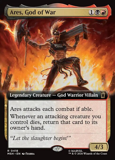 MSH: Ares, God of War (Extended Art) (Foil)