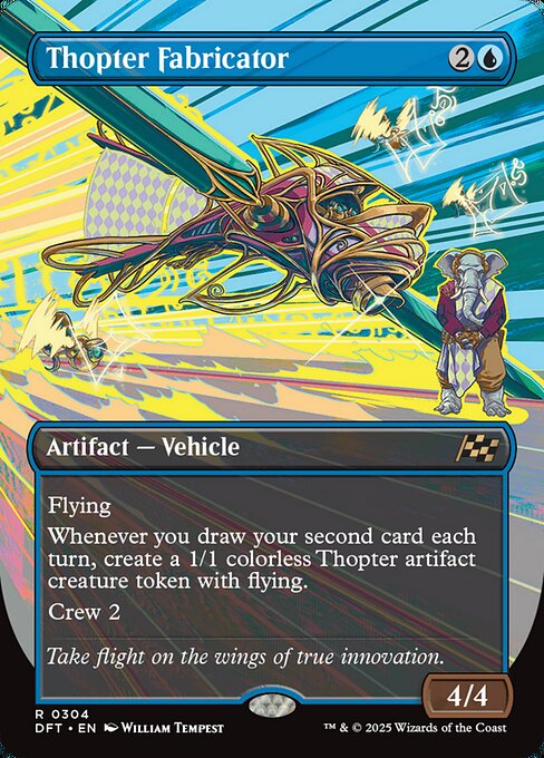 DFT: Thopter Fabricator (Borderless) (Foil)