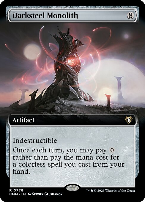 CMM: Darksteel Monolith (Extended Art) (Foil)