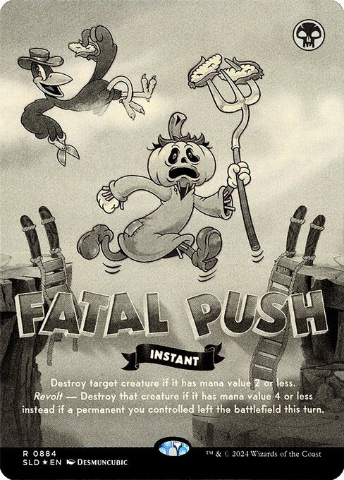 SLD: Fatal Push (0884) (Black & White Foil)