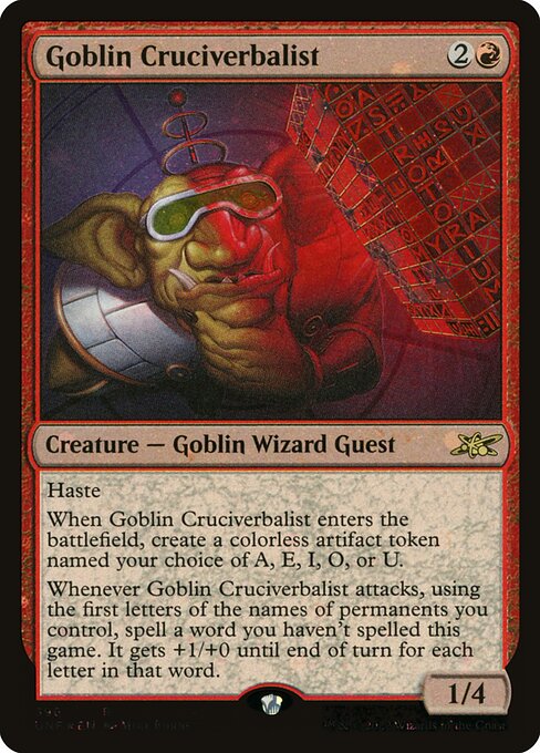 UNF: Goblin Cruciverbalist (Galaxy Foil)