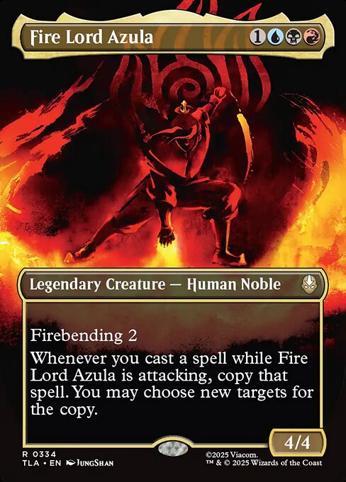 TLA: Fire Lord Azula (0334) (Borderless) (Foil)