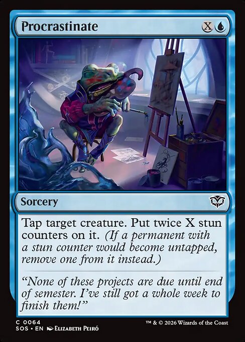 SOS: Procrastinate (Foil)
