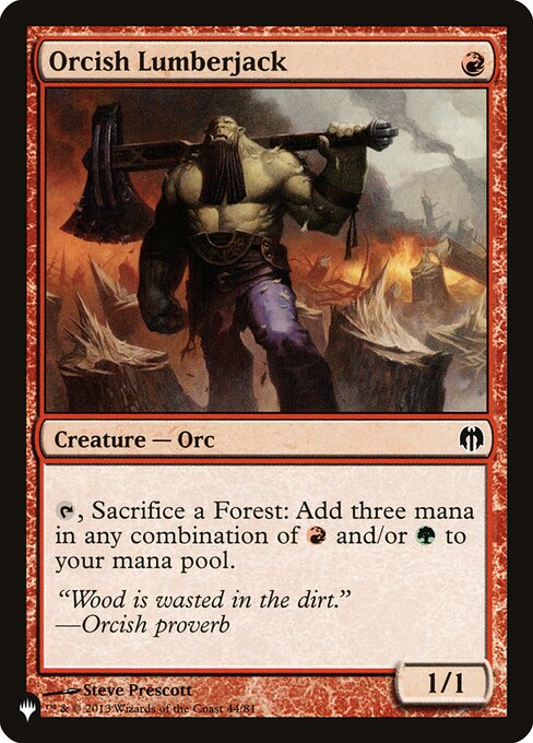 PLST: Orcish Lumberjack