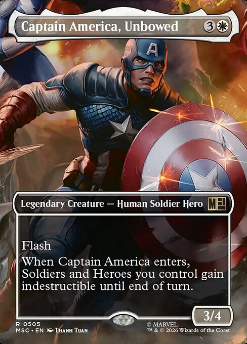 MSC: Captain America, Unbowed (Borderless)