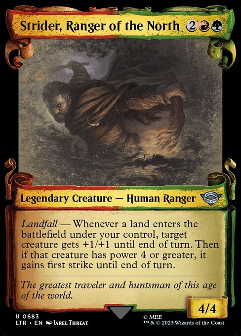 LTR: Strider, Ranger of the North (Showcase Scrolls) (Foil)