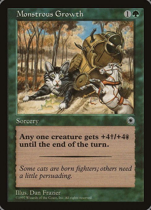 POR: Monstrous Growth (Flavor Text)