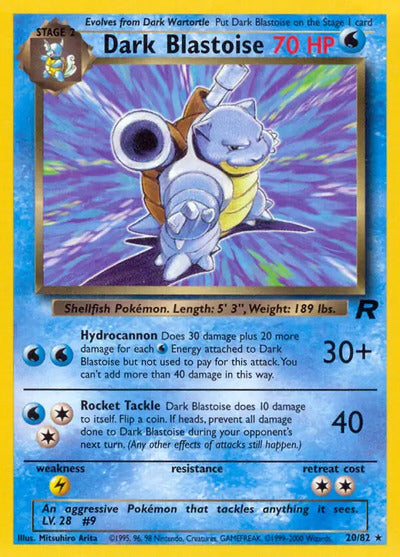 Dark Blastoise (20) 20/82 Unlimited Team Rocket