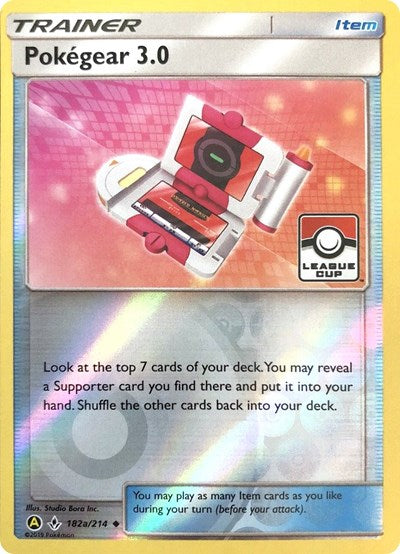 PR: Pokegear 3.0 - 182a/214 (League Cup) (Reverse Holofoil)