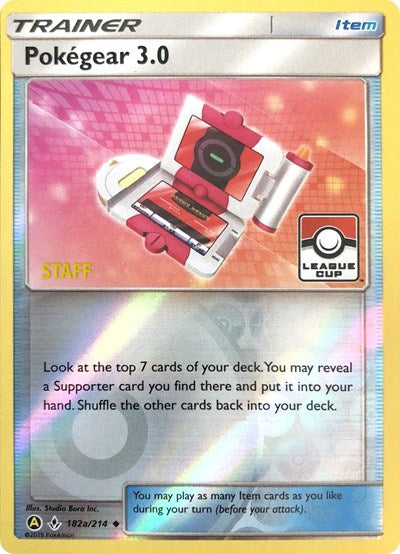 PR: Pokegear 3.0 - 182a/214 (League Cup) [Staff] (Reverse Holofoil)