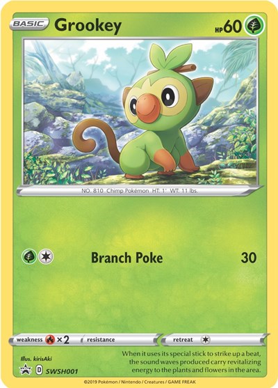 SWSD: Grookey - SWSH001 (Holofoil)