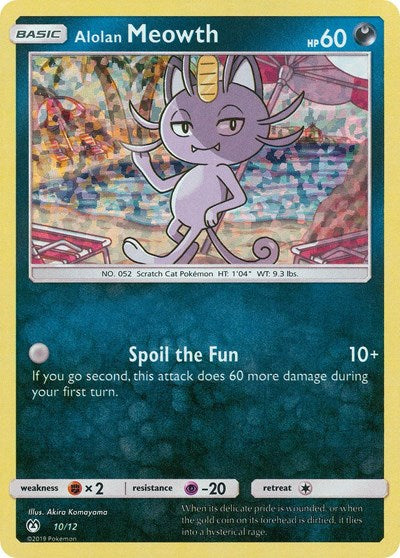 MCD19: Alolan Meowth - 10/12 (Holofoil)