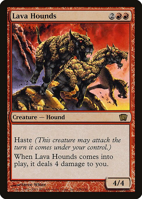 8ED: Lava Hounds (Foil)