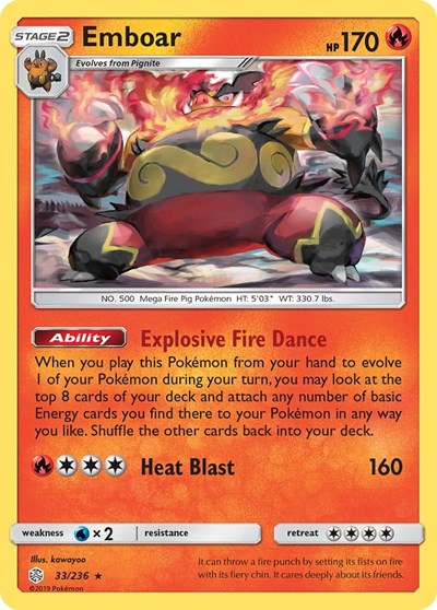 SM12: Emboar (Reverse Holofoil)