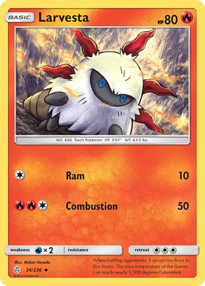 SM12: Larvesta (Reverse Holofoil)