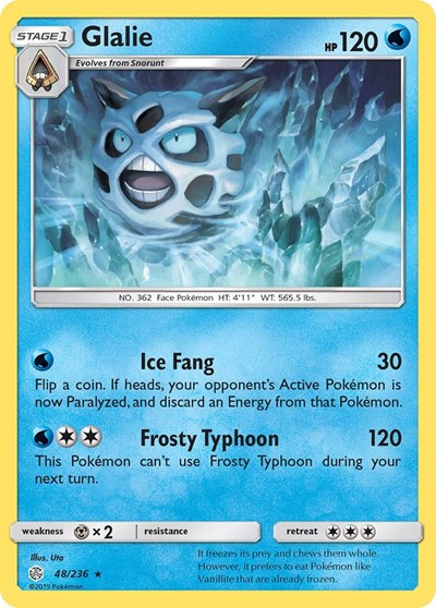 SM12: Glalie (Reverse Holofoil)