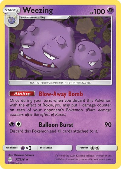 SM12: Weezing (Reverse Holofoil)