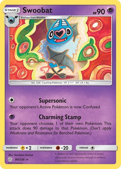 SM12: Swoobat (Reverse Holofoil)
