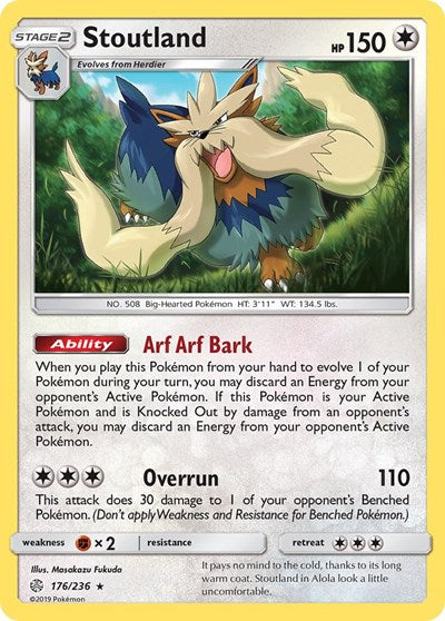 SM12: Stoutland (Reverse Holofoil)