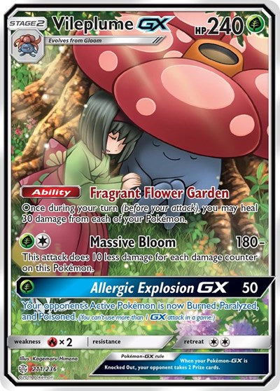 SM12: Vileplume GX (Full Art) (Holofoil)