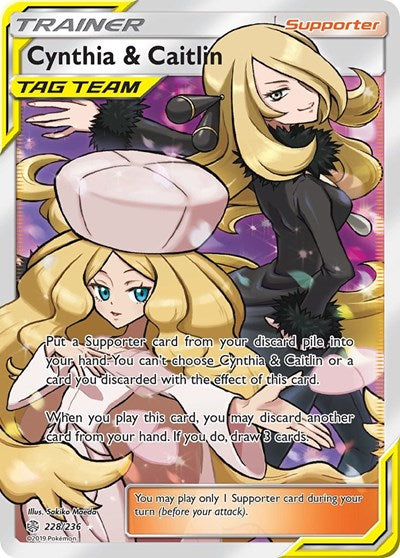 SM12: Cynthia & Caitlin (Full Art) (Holofoil)