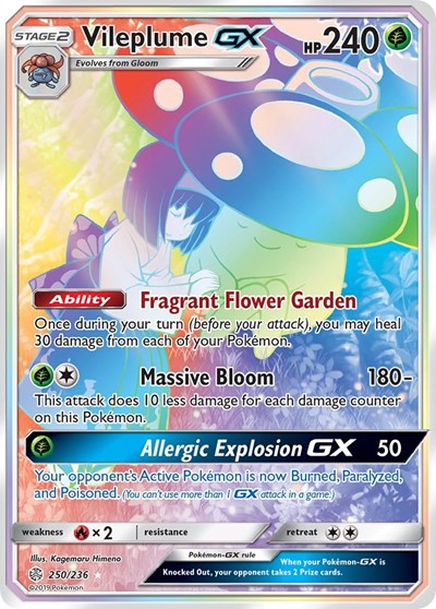 SM12: Vileplume GX (Secret) (Holofoil)