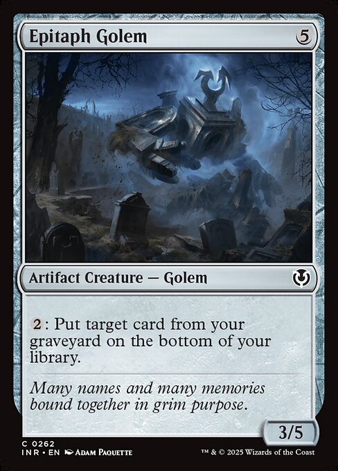 INR: Epitaph Golem