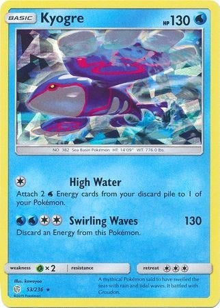 PR: Kyogre - 53/236 (Cracked Ice Holo) (Holofoil)