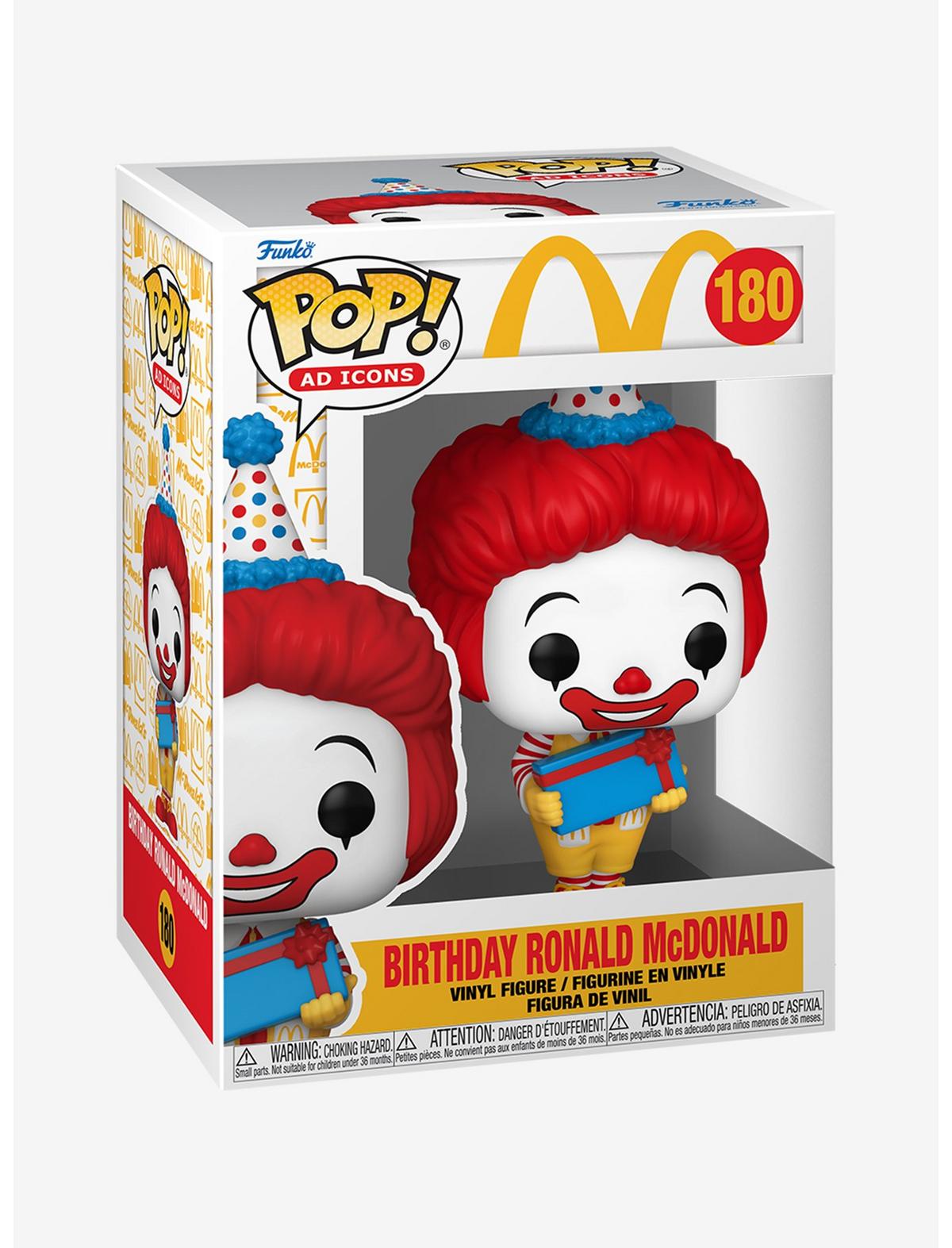 Ad Icons: McDonalds - Birthday Ronald McDonald Pop! Vinyl Figure (180)