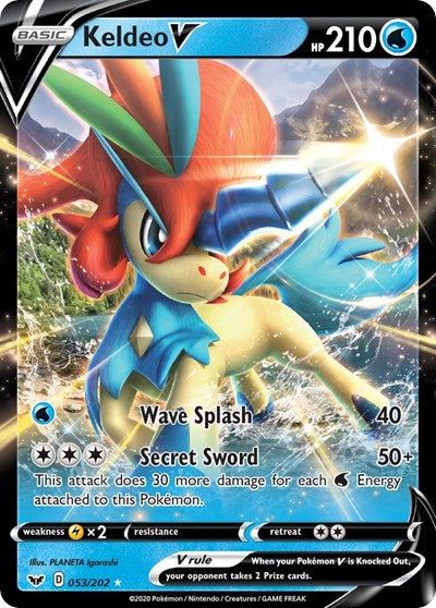 SWSH01: Keldeo V (Holofoil)