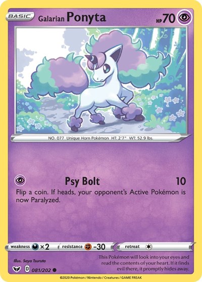 SWSH01: Galarian Ponyta (Reverse Holofoil)
