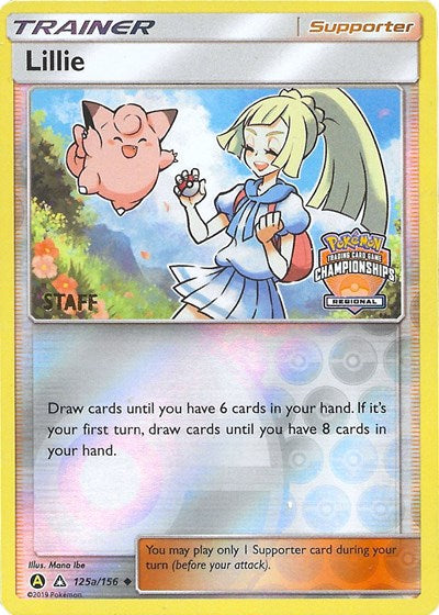 PR: Lillie - 215a/156 (Regional Championships) [Staff] (Reverse Holofoil)