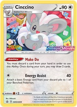 SWSD: Cinccino - SWSH009 (Prerelease) [Staff] (Holofoil)