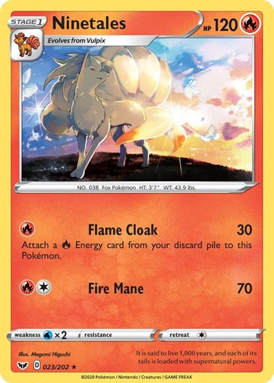 SWSH01: Ninetales (Reverse Holofoil)