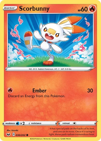 SWSH01: Scorbunny (030) (Reverse Holofoil)