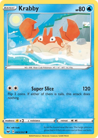 SWSH01: Krabby (043)