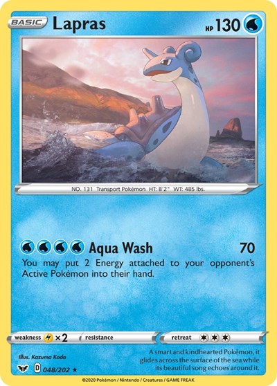 SWSH01: Lapras (Reverse Holofoil)