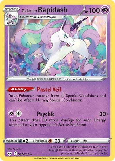 SWSH01: Galarian Rapidash (Reverse Holofoil)