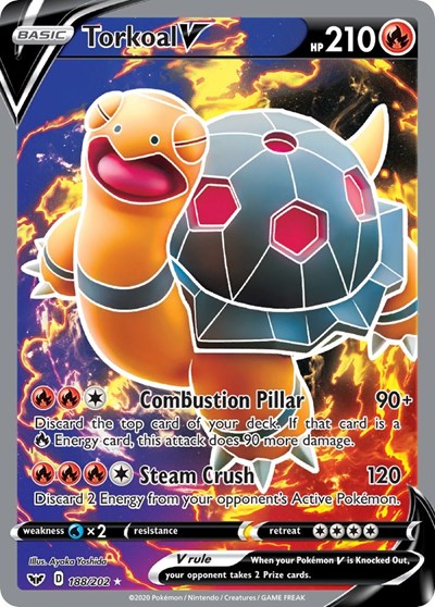 SWSH01: Torkoal V (Full Art) (Holofoil)