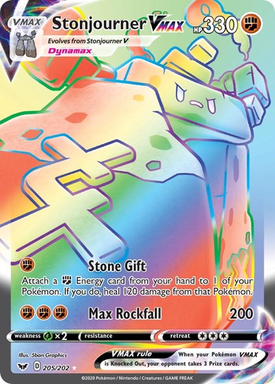SWSH01: Stonjourner VMAX (Secret) (Holofoil)