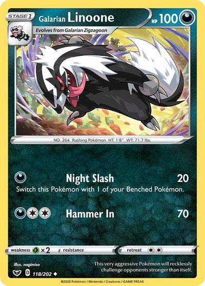 SWSH01: Galarian Linoone (Reverse Holofoil)