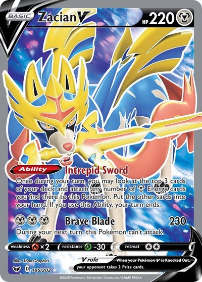 SWSH01: Zacian V (Full Art) (Holofoil)