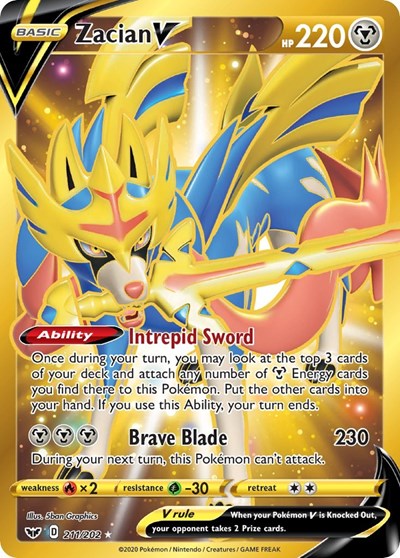 SWSH01: Zacian V (Secret) (Holofoil)