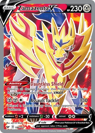 SWSH01: Zamazenta V (Full Art) (Holofoil)