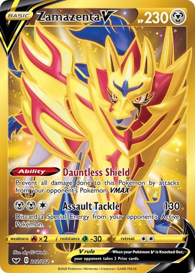 SWSH01: Zamazenta V (Secret) (Holofoil)
