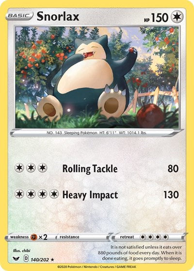 SWSH01: Snorlax (Reverse Holofoil)