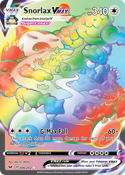 SWSH01: Snorlax VMAX (Secret) (Holofoil)