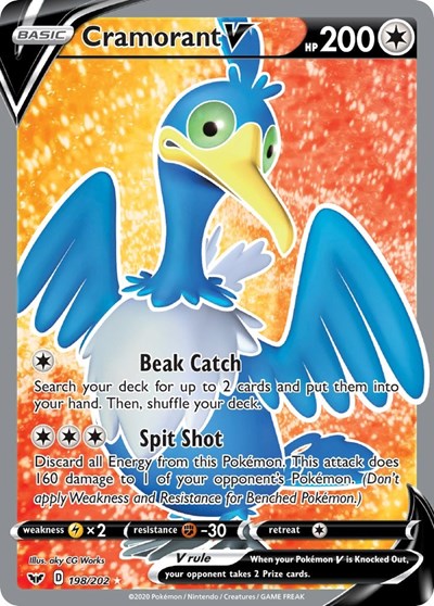 SWSH01: Cramorant V (Full Art) (Holofoil)