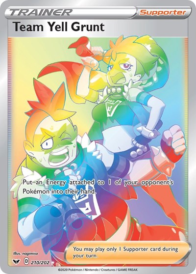SWSH01: Team Yell Grunt (Secret) (Holofoil)