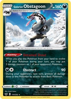 PR: Galarian Obstagoon - 119/202